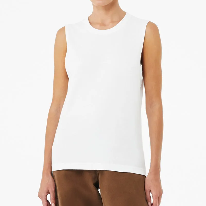 100% Cotton  Undershirt  Sleeveless Neck Longline Vest,Tank Tops