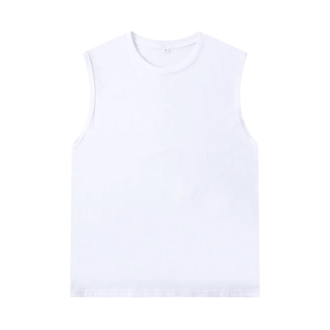 100% Cotton  Undershirt  Sleeveless Neck Longline Vest,Tank Tops