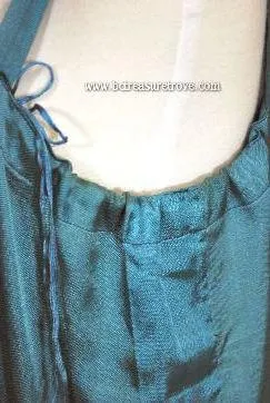 1920s Beaded Flapper Dress Teal Original Antique