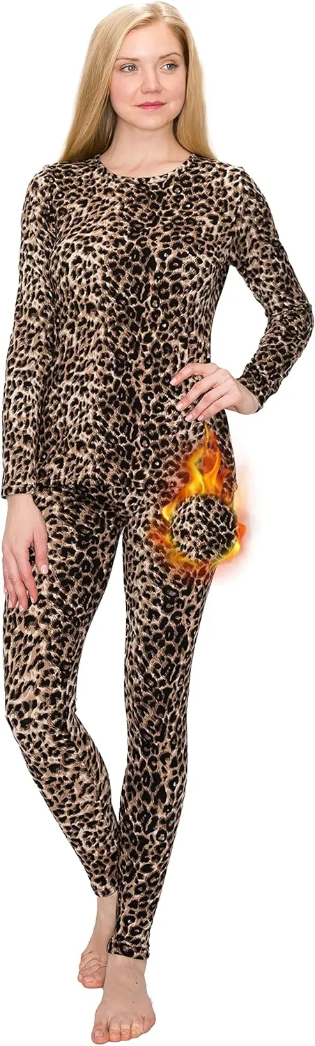 ALWAYS Women's Thermal Underwear Set - Fleece Lined Premium Soft Winter Warm Long Johns Base Layer Thermal Wear
