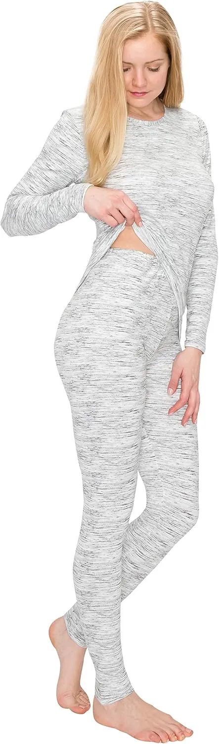 ALWAYS Women's Thermal Underwear Set - Fleece Lined Premium Soft Winter Warm Long Johns Base Layer Thermal Wear