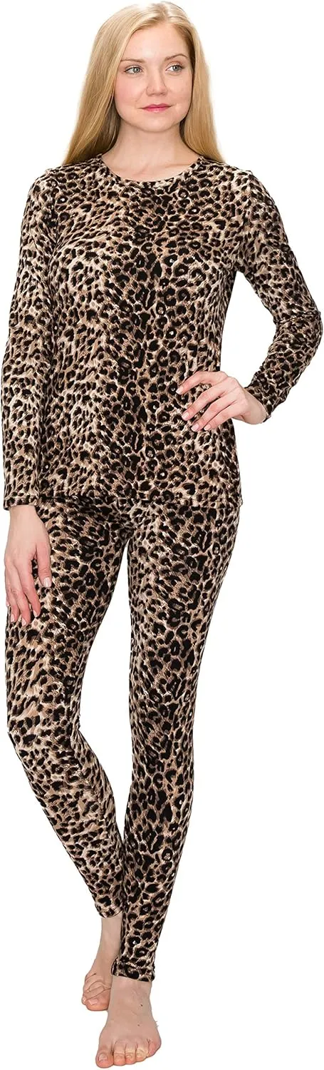 ALWAYS Women's Thermal Underwear Set - Fleece Lined Premium Soft Winter Warm Long Johns Base Layer Thermal Wear