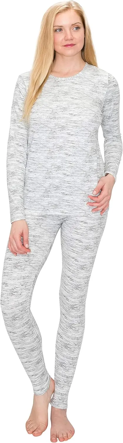 ALWAYS Women's Thermal Underwear Set - Fleece Lined Premium Soft Winter Warm Long Johns Base Layer Thermal Wear