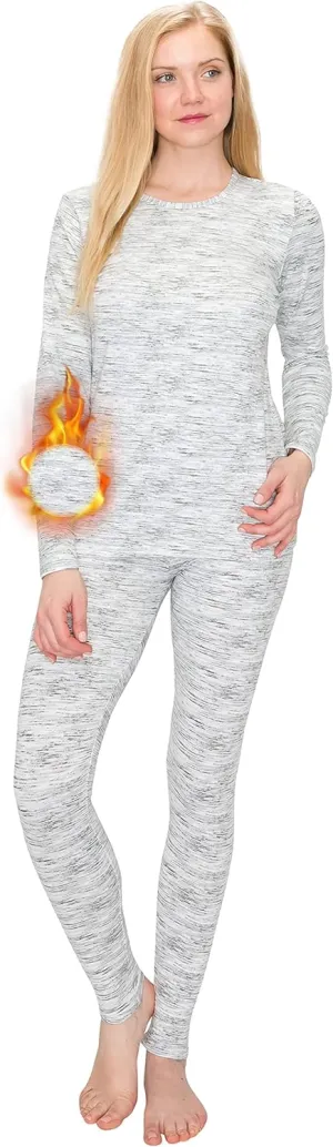 ALWAYS Women's Thermal Underwear Set - Fleece Lined Premium Soft Winter Warm Long Johns Base Layer Thermal Wear