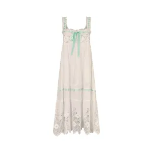 ARCHIVE - 1920s White Cotton Eyelet Slip Dress