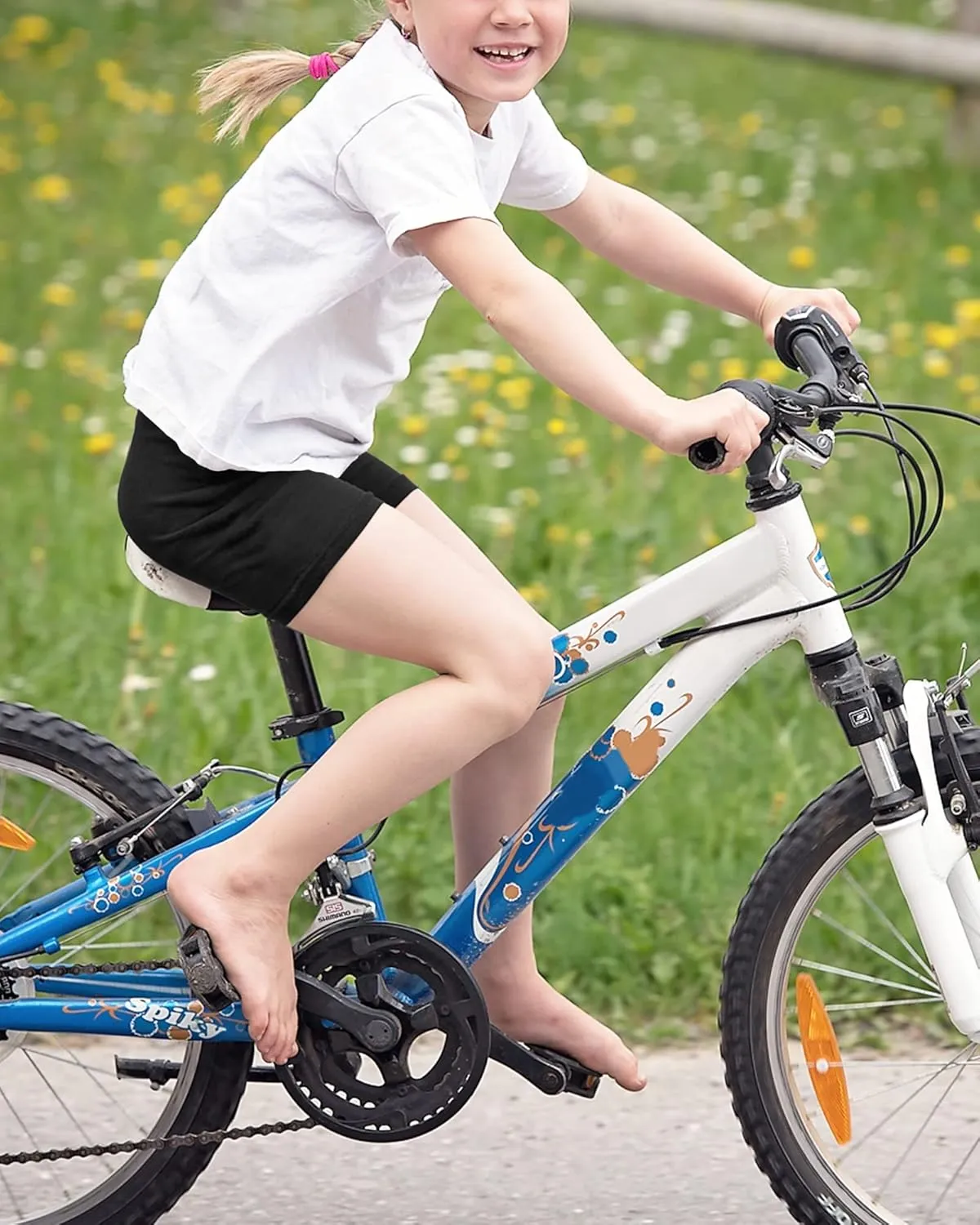 Auranso Girls Bike Shorts Cartwheel Breathable and Safety Biker Under Dress Dance Shorts Kids Clothes