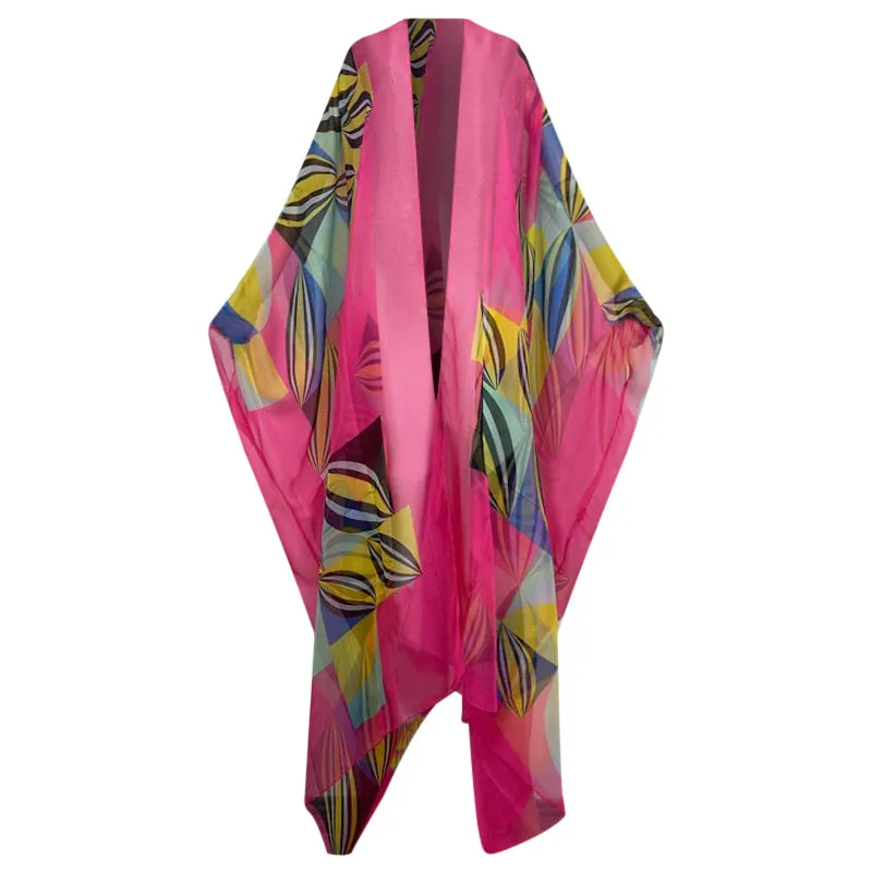 Beach Day Sheer Cover Up Kimono