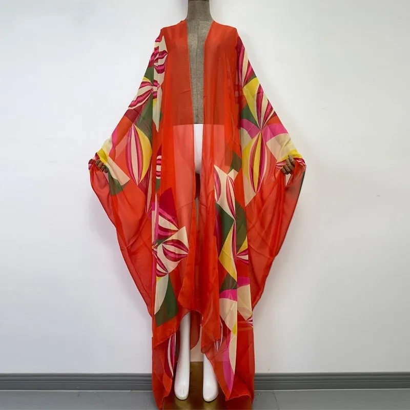 Beach Day Sheer Cover Up Kimono