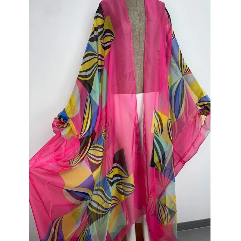 Beach Day Sheer Cover Up Kimono