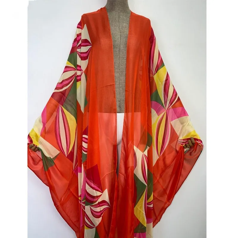 Beach Day Sheer Cover Up Kimono
