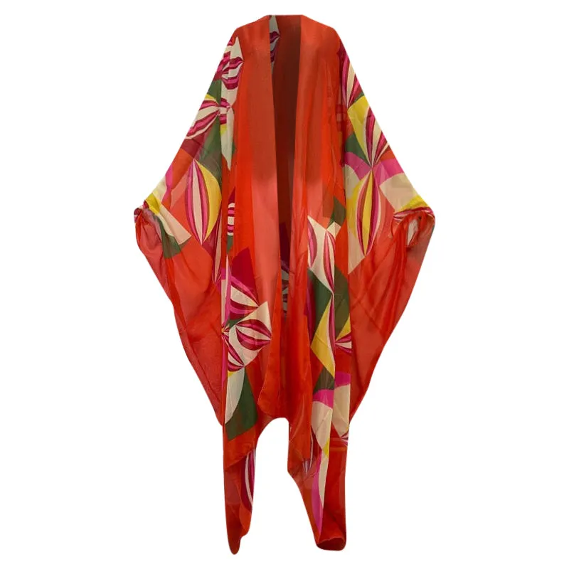 Beach Day Sheer Cover Up Kimono