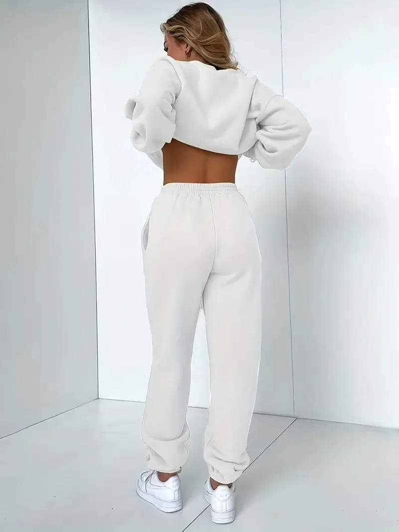 Black Half-Zip Tracksuit
