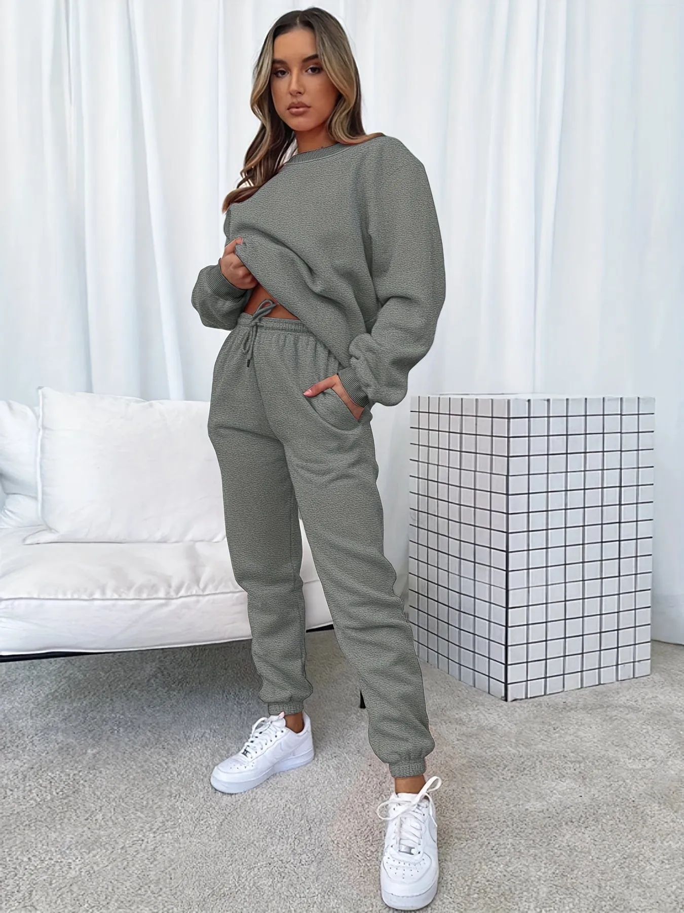 Black Half-Zip Tracksuit