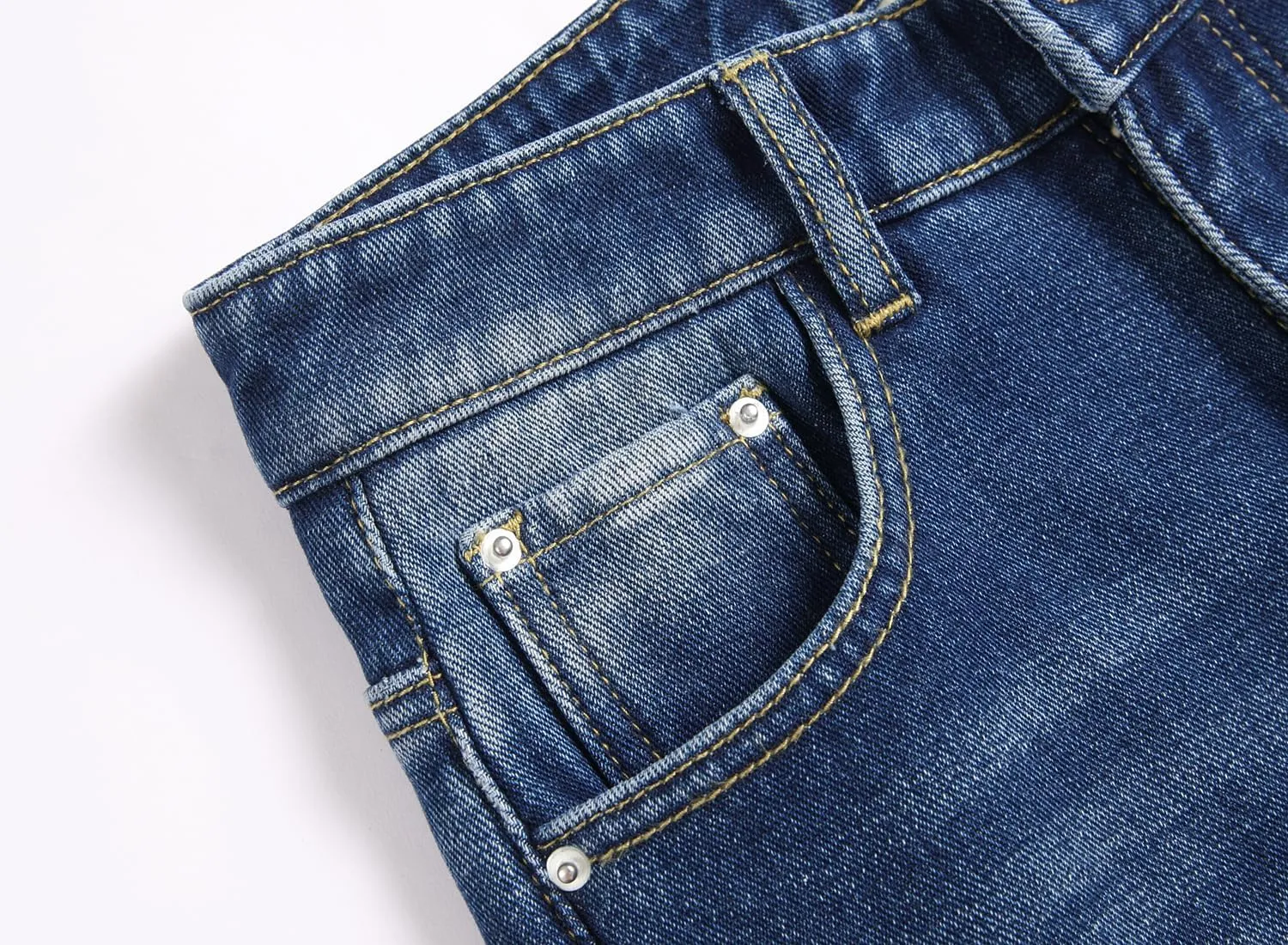 Boy's Fleece Lined Jeans Winter Skinny Fit Thicken Thermal Warm Comfy Denim Pants