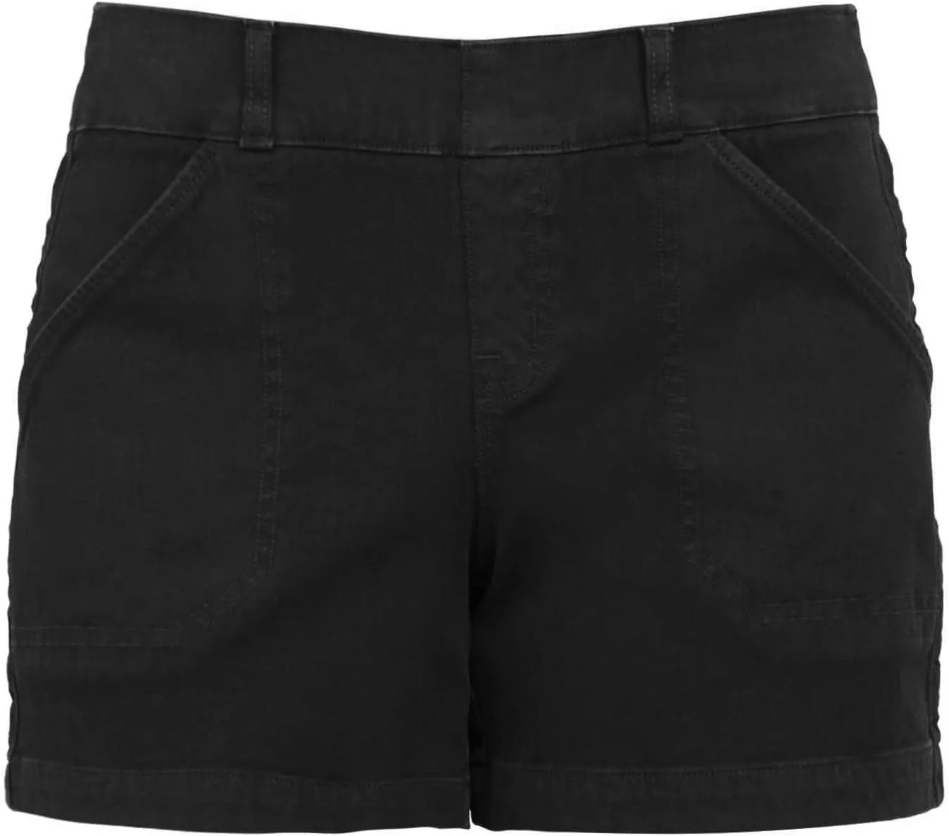 Comfy Stretch Twill Shorts for Women Casual Summer Chino Short Pant Elastic Waist Pull on Denim Jean Shorts Plus Size