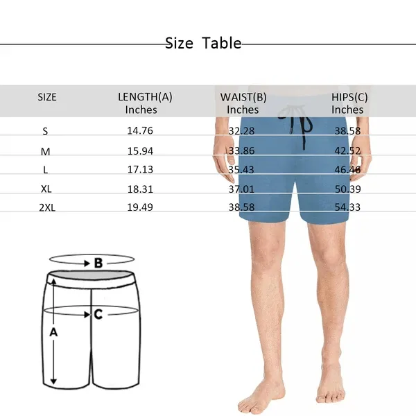 Customize Swim Trunks with Personalized Face Print Colorful Pineapple Men's Quick Dry Swim Shorts