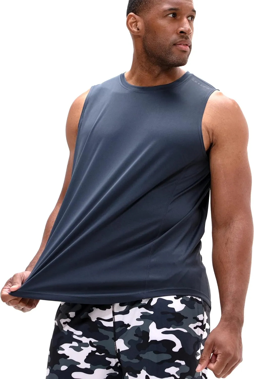 DEVOPS Men's Relaxed-Fit Workout Loungewear Gym Tank Top Sleeveless