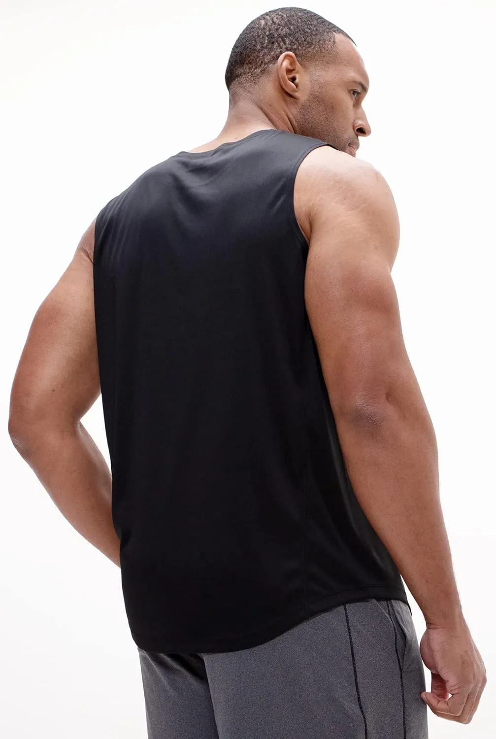 DEVOPS Men's Relaxed-Fit Workout Loungewear Gym Tank Top Sleeveless