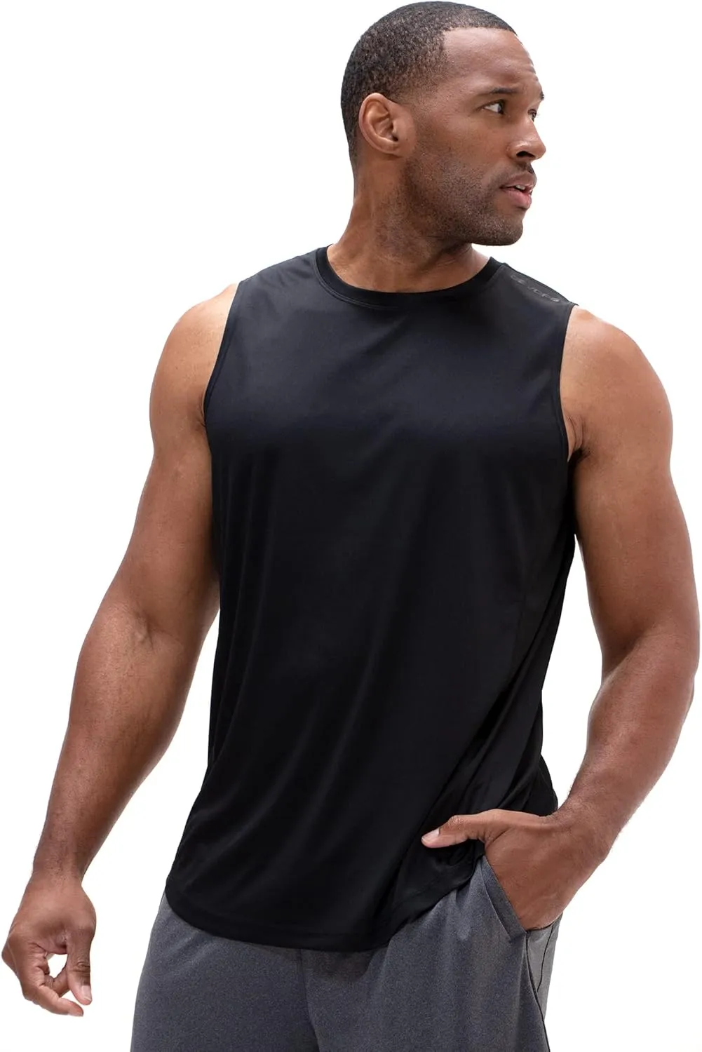 DEVOPS Men's Relaxed-Fit Workout Loungewear Gym Tank Top Sleeveless