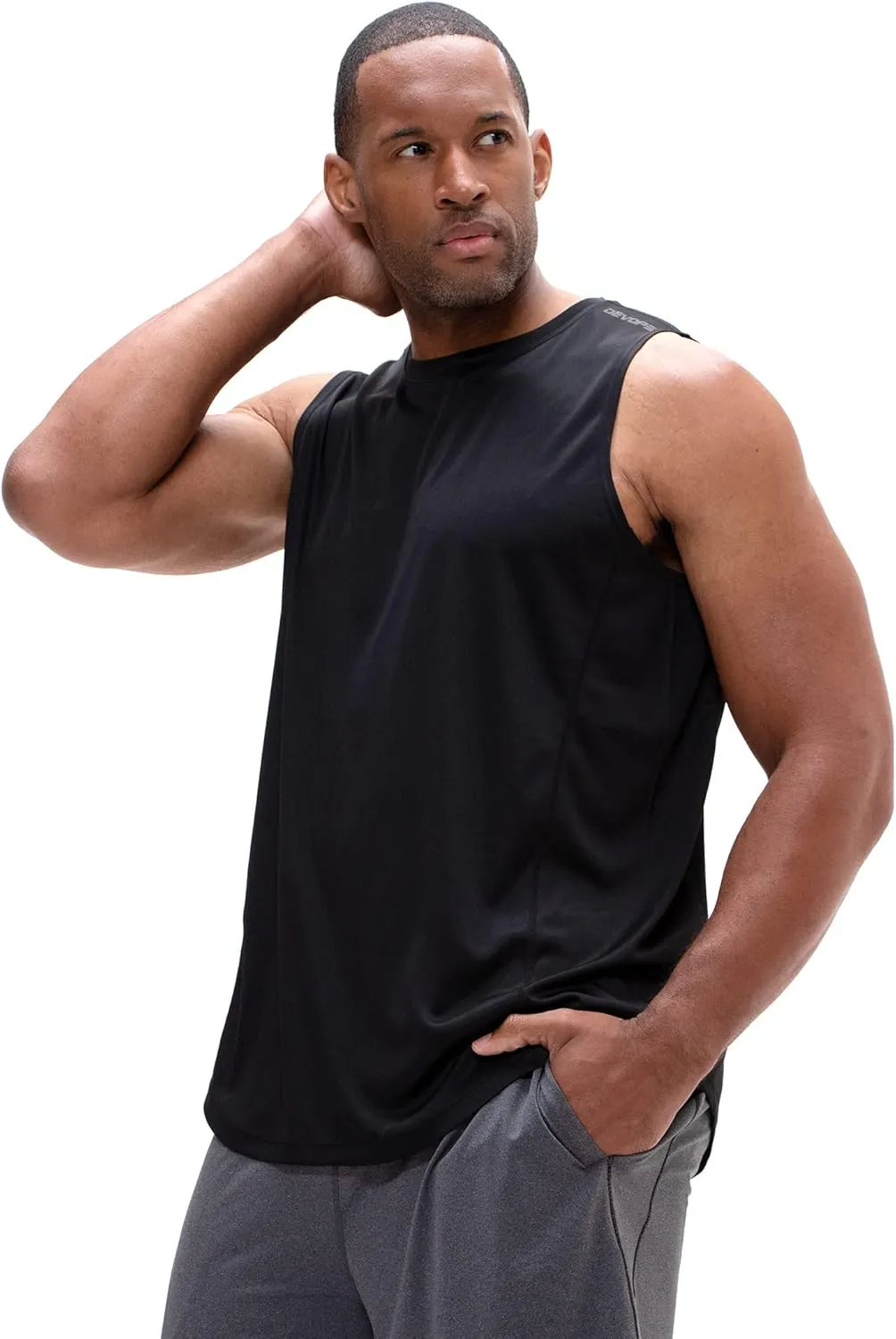 DEVOPS Men's Relaxed-Fit Workout Loungewear Gym Tank Top Sleeveless