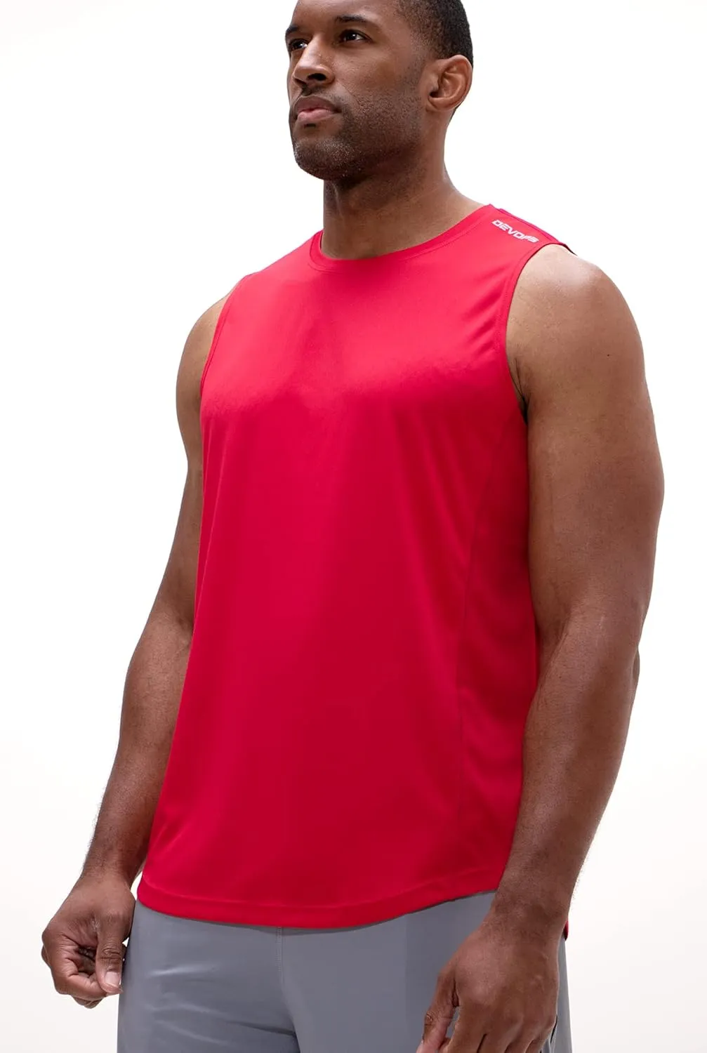 DEVOPS Men's Relaxed-Fit Workout Loungewear Gym Tank Top Sleeveless