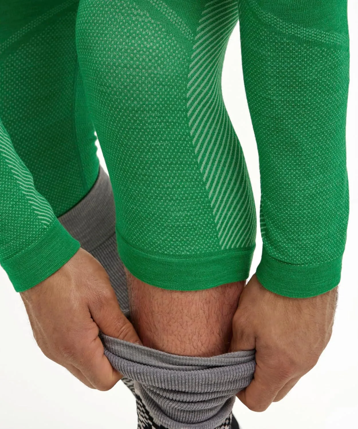 FALKE Men's Wool Tech 3/4 Trend Base Layer Bottom, 1 Piece