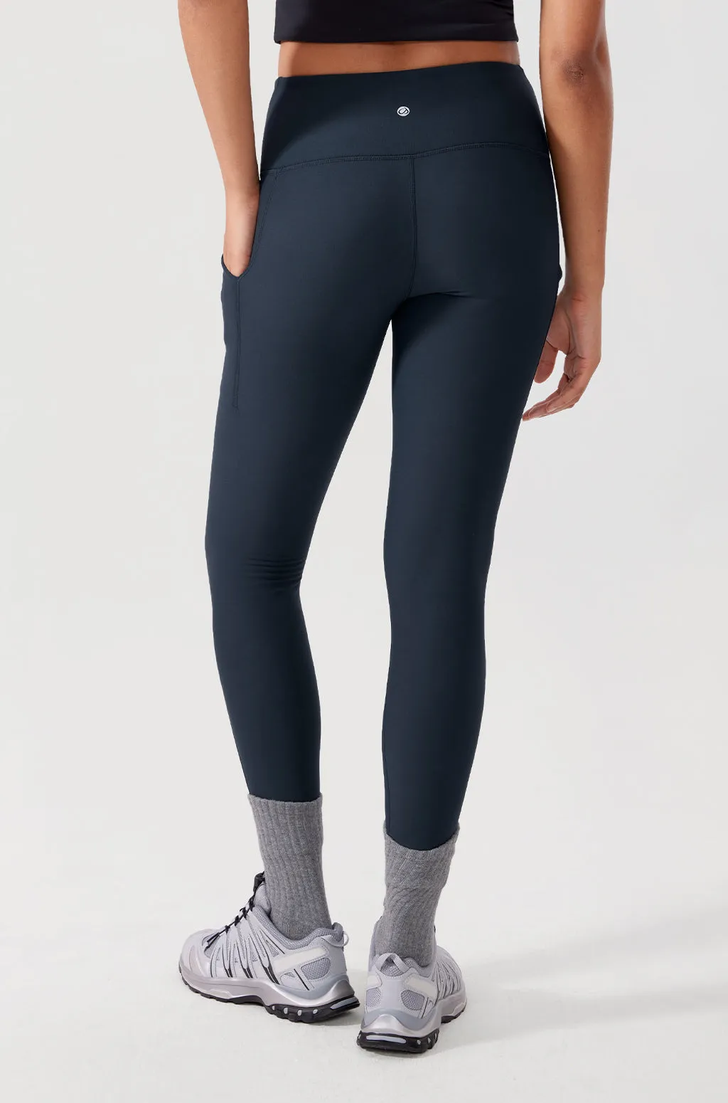 Fleece Lined Leggings with Pockets 26.5"