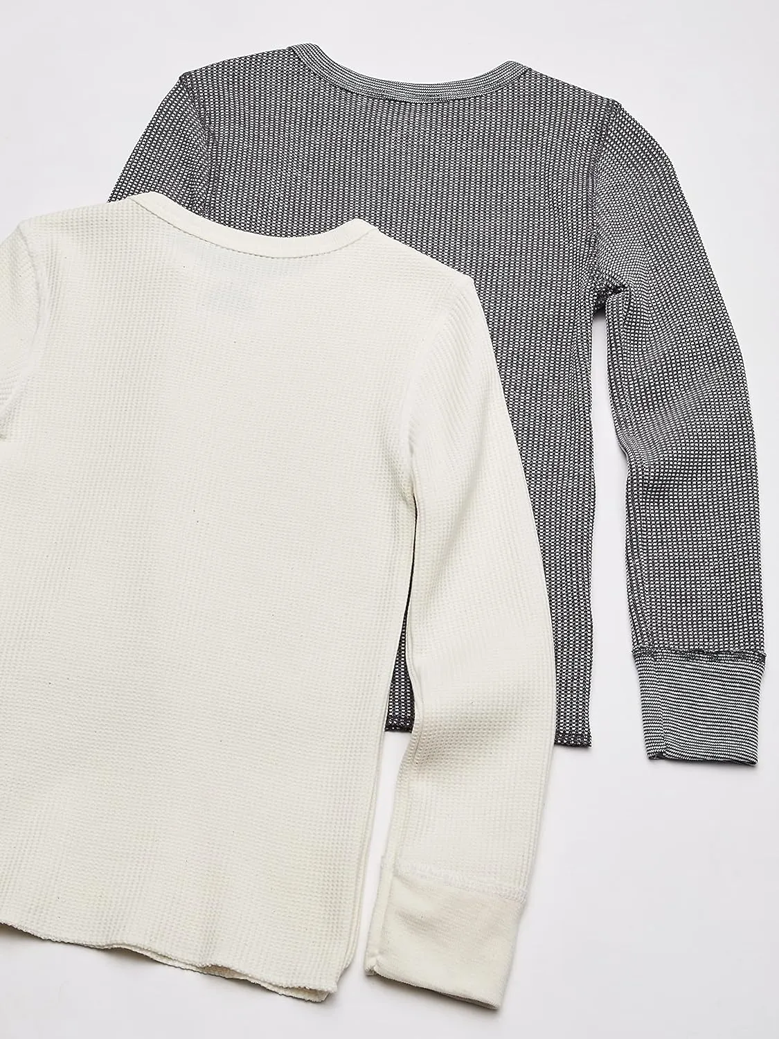 Fruit of the Loom boys Premium 2-pack Thermal Waffle Crew Top
