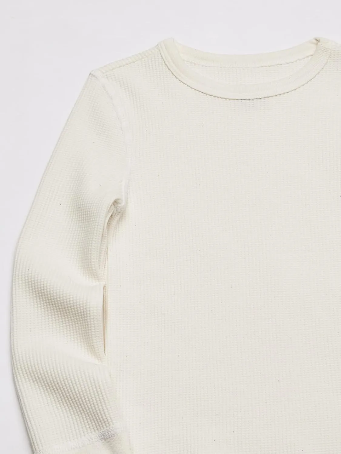Fruit of the Loom boys Premium 2-pack Thermal Waffle Crew Top