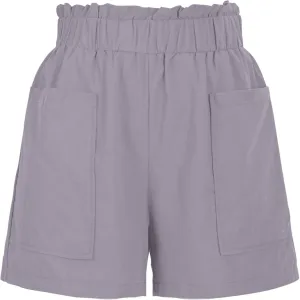 HGps8w Cotton Linen Shorts for Women 2025 Comfy Paperbag Elastic Waist Casual Summer Lightweight Short Pants with Pockets