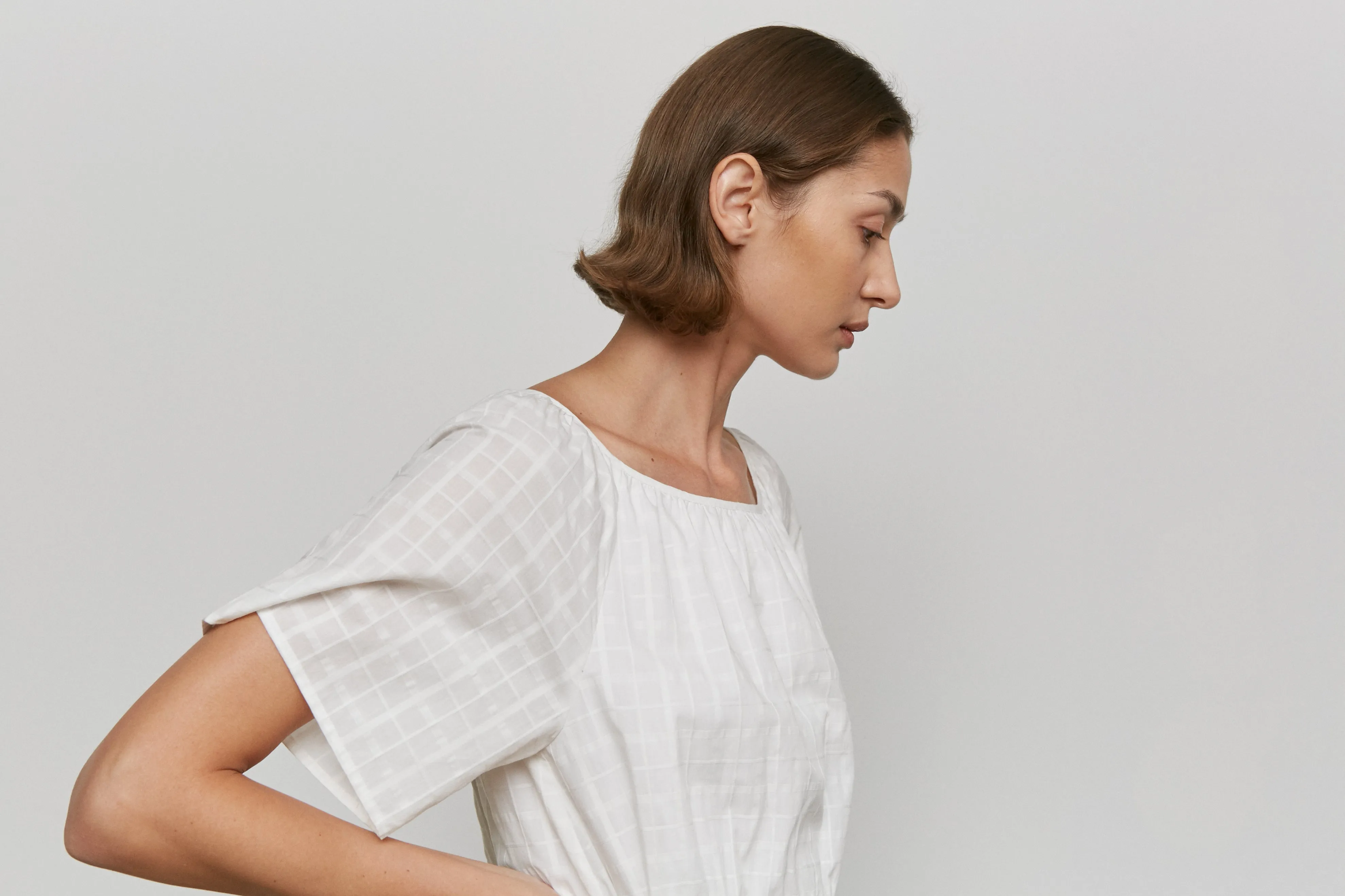 House Dress -- Embroidered Organic Cotton