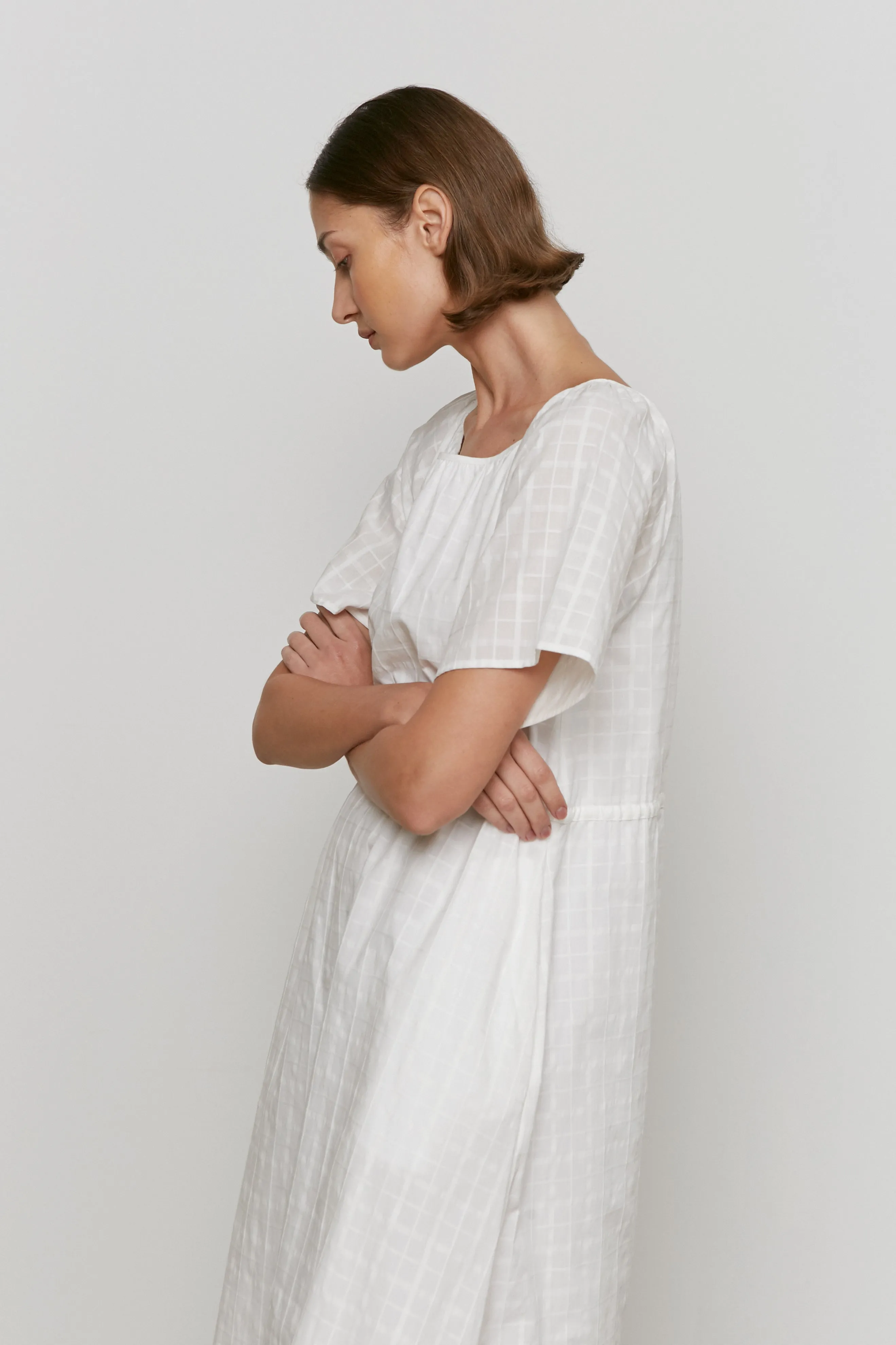 House Dress -- Embroidered Organic Cotton