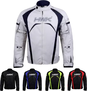 HWK Motorcycle Jacket Men's Riding Textile Racing Motorbike Hi-Vis Biker CE Armored Water Resistant Jackets