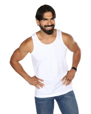 Men's 2 Pair Pack Sleeveless Tank Undershirt