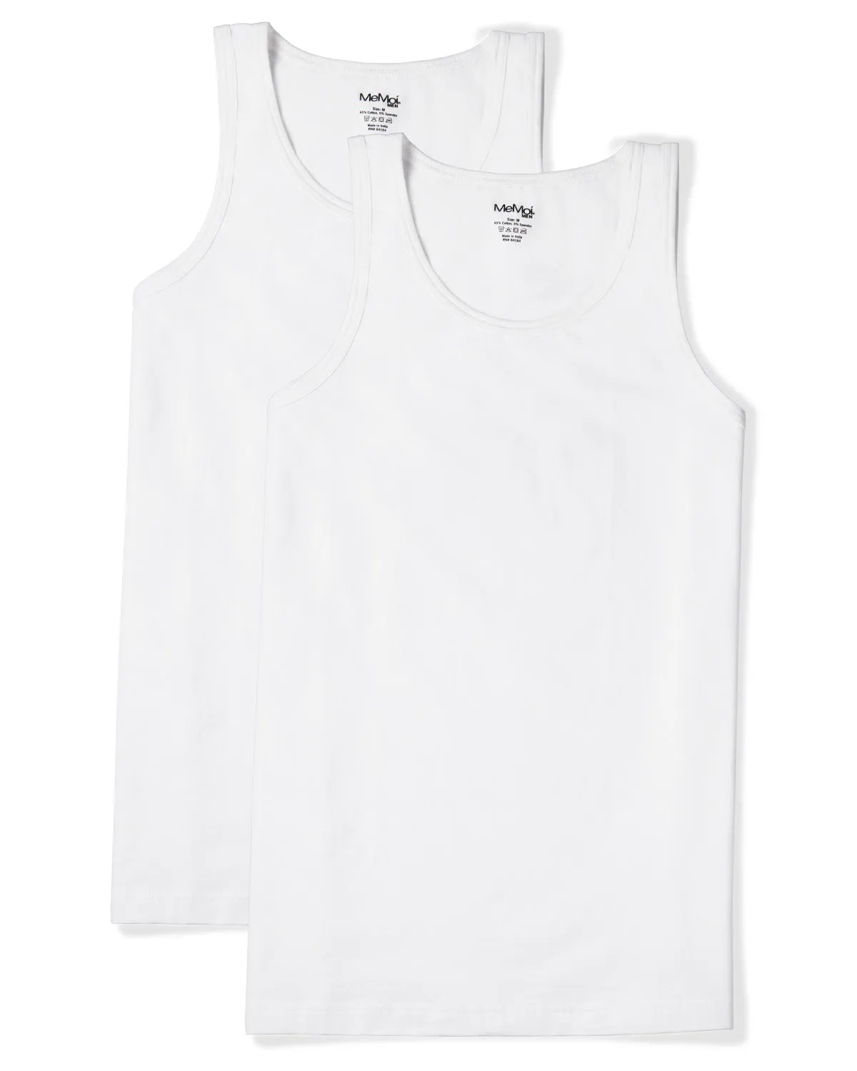 Men's 2 Pair Pack Sleeveless Tank Undershirt