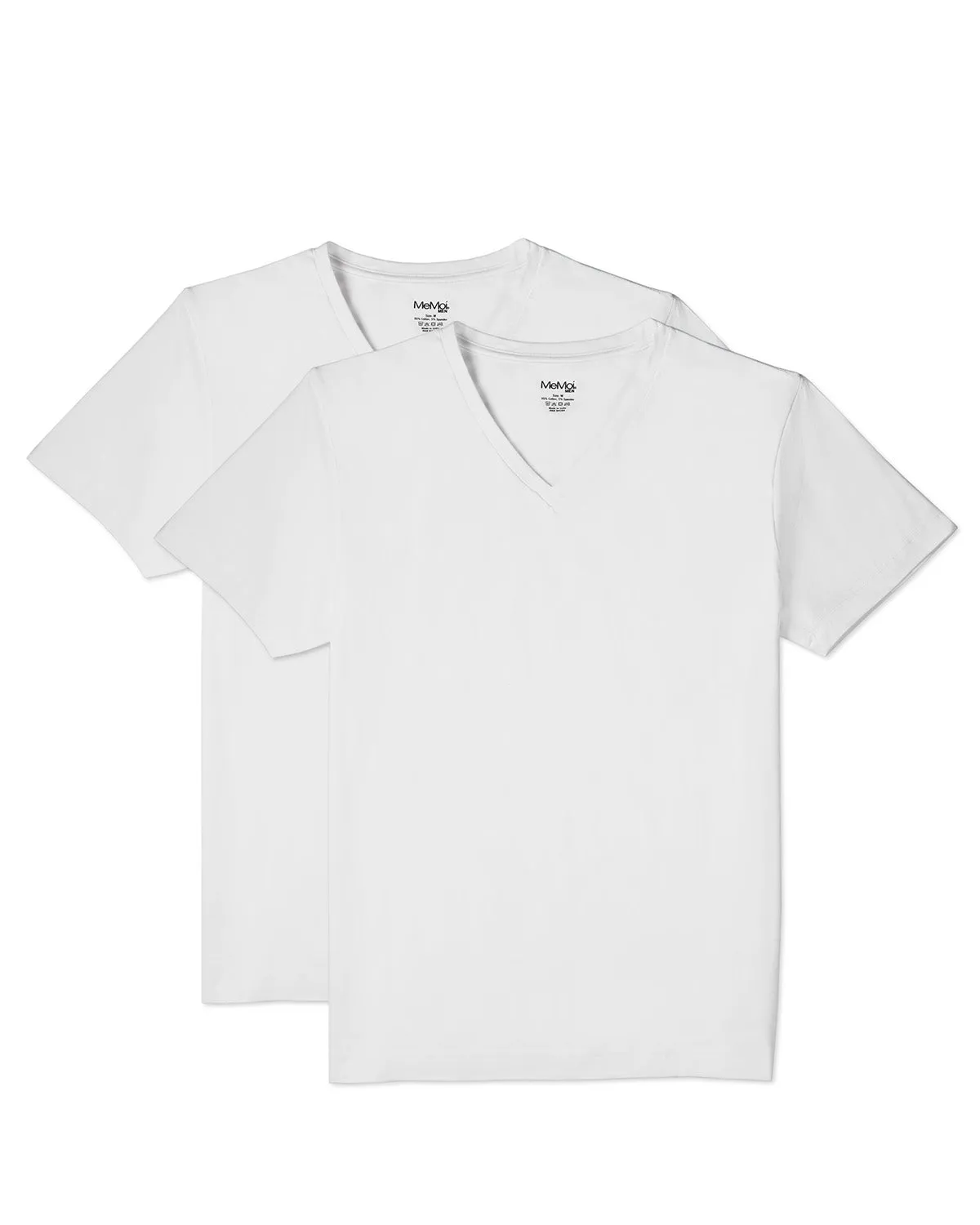 Mens 2 Pair Pack V-Neck T-Shirt Undershirt