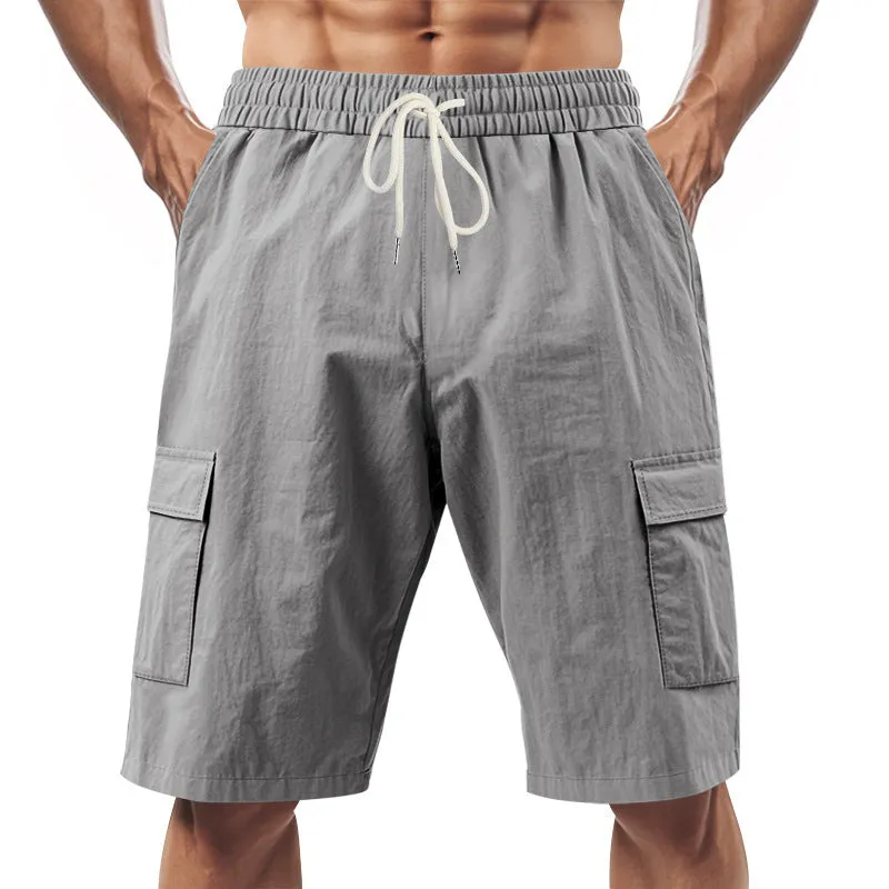 Men’s Solid Colour Linen Shorts