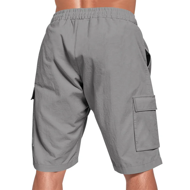 Men’s Solid Colour Linen Shorts