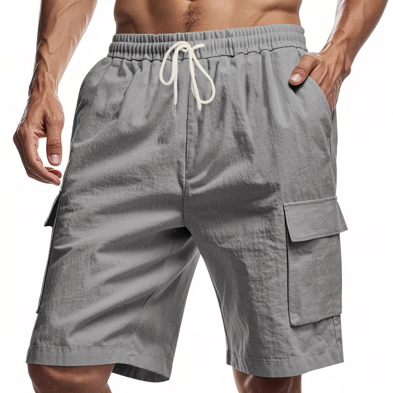Men’s Solid Colour Linen Shorts
