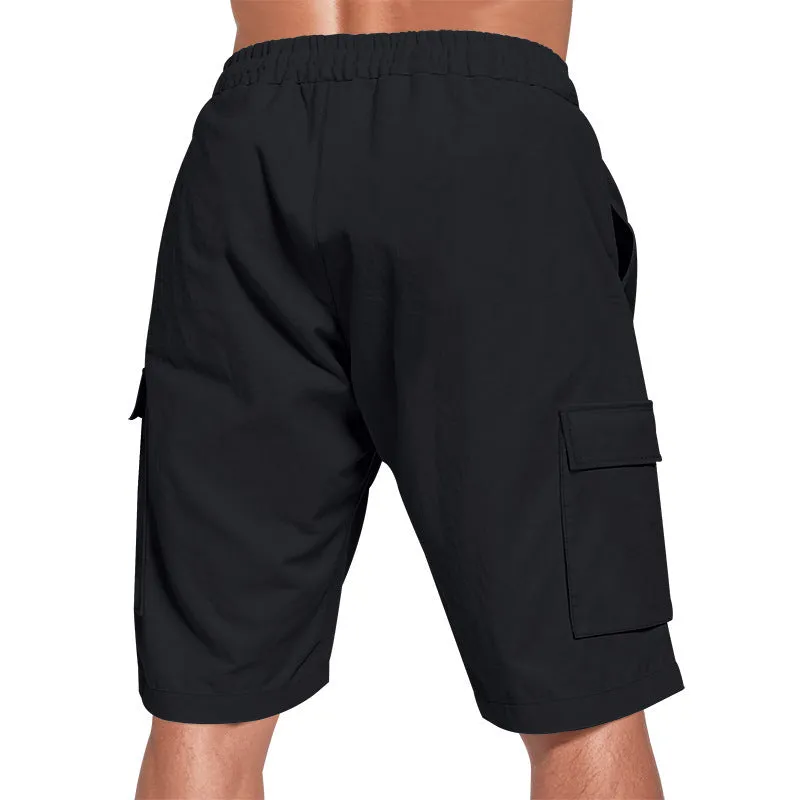 Men’s Solid Colour Linen Shorts