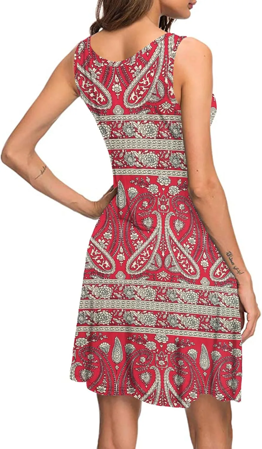MISFAY Women's Summer Casual T Shirt Dresses Beach Cover up Tank Dress