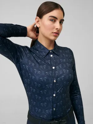 MS Estelle Running Horse L/S NAVY