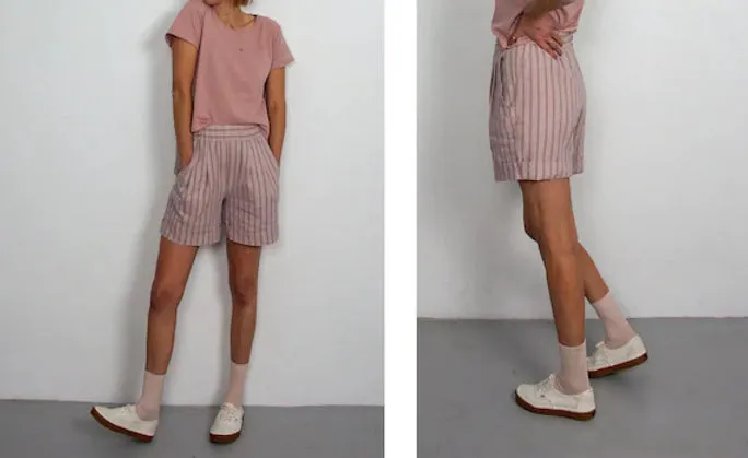 PDF Pattern - Xanele Shorts | French Navy