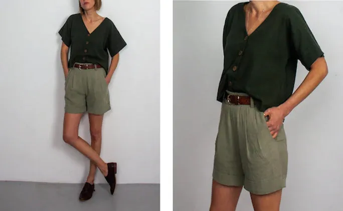 PDF Pattern - Xanele Shorts | French Navy