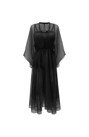 Silk Chiffon Midi  Caftan Dress  GUNA (pre-order)