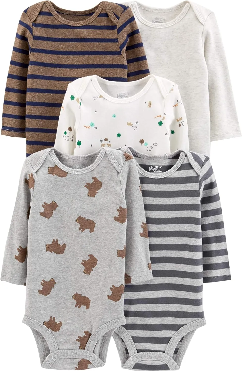 Simple Joys by Carter's Unisex Babies' Long-Sleeve Bodysuit