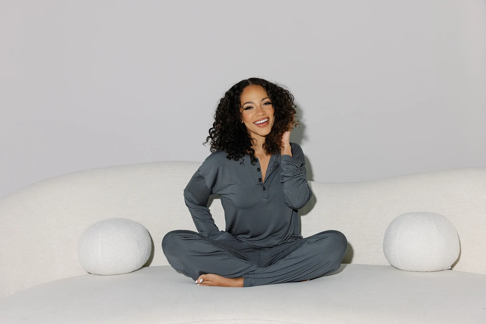 Slate Women's Long Sleeve Lounge Set