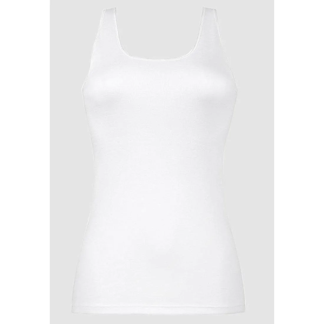 Sleeveless Pure Cotton Vest with Wide Straps