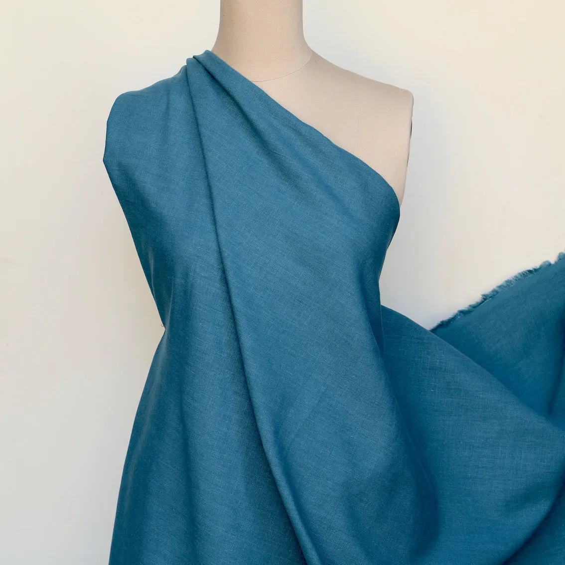 Slub Teal Linen/Cotton