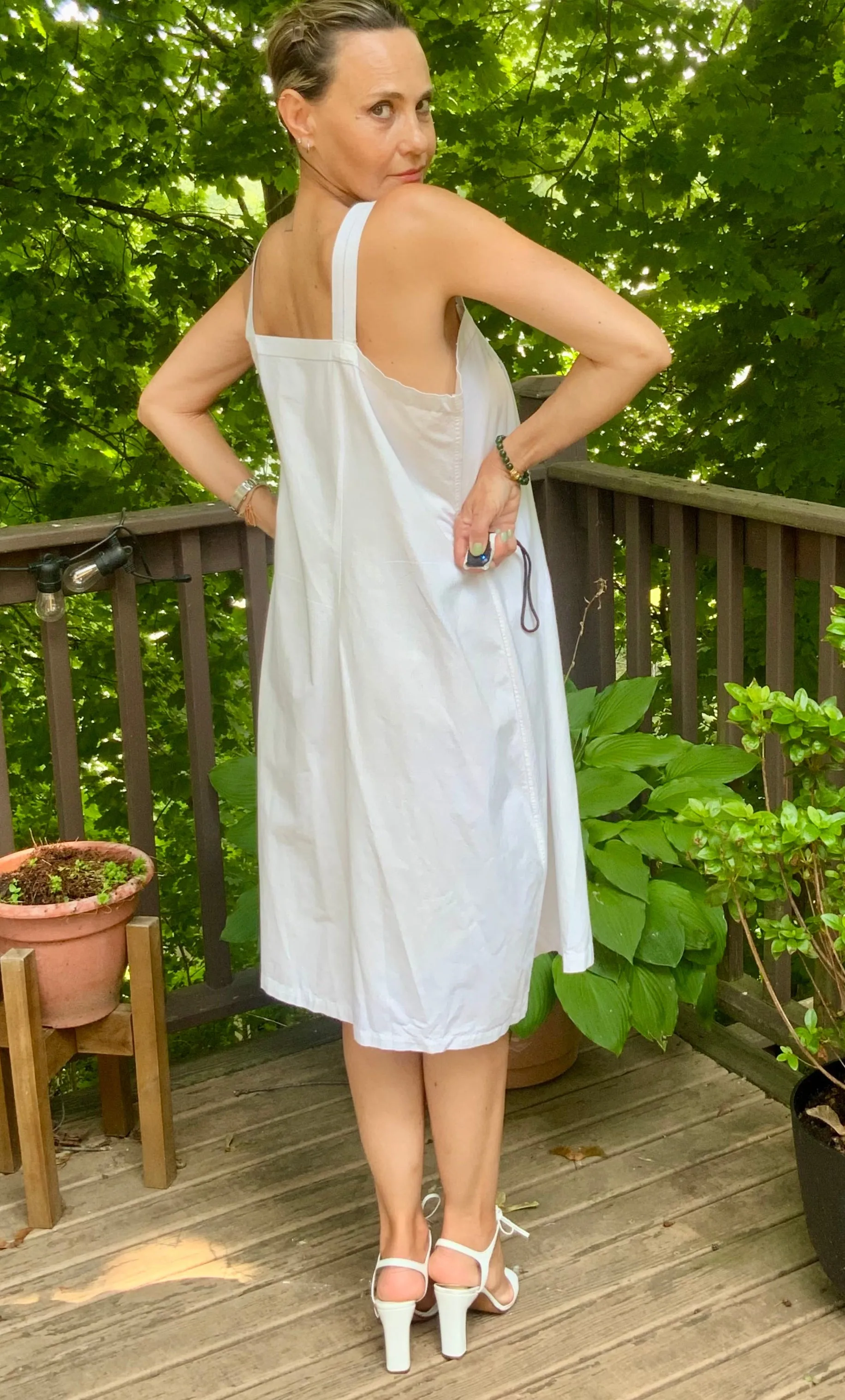 Victorian Cotton Underdress Embroidered- 1800 - XL
